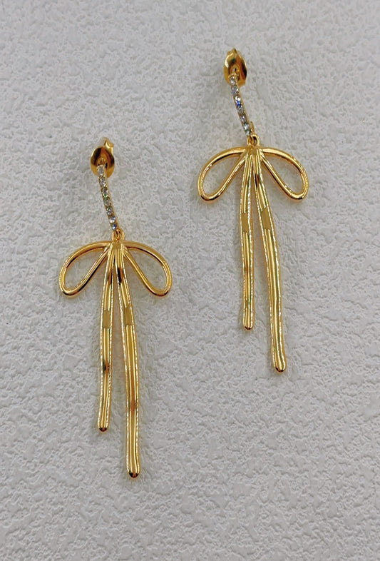 BOUCLES PENDANTE- NOEUD PAPILLON Elsa